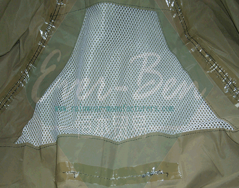 Camo rain wear backside mesh